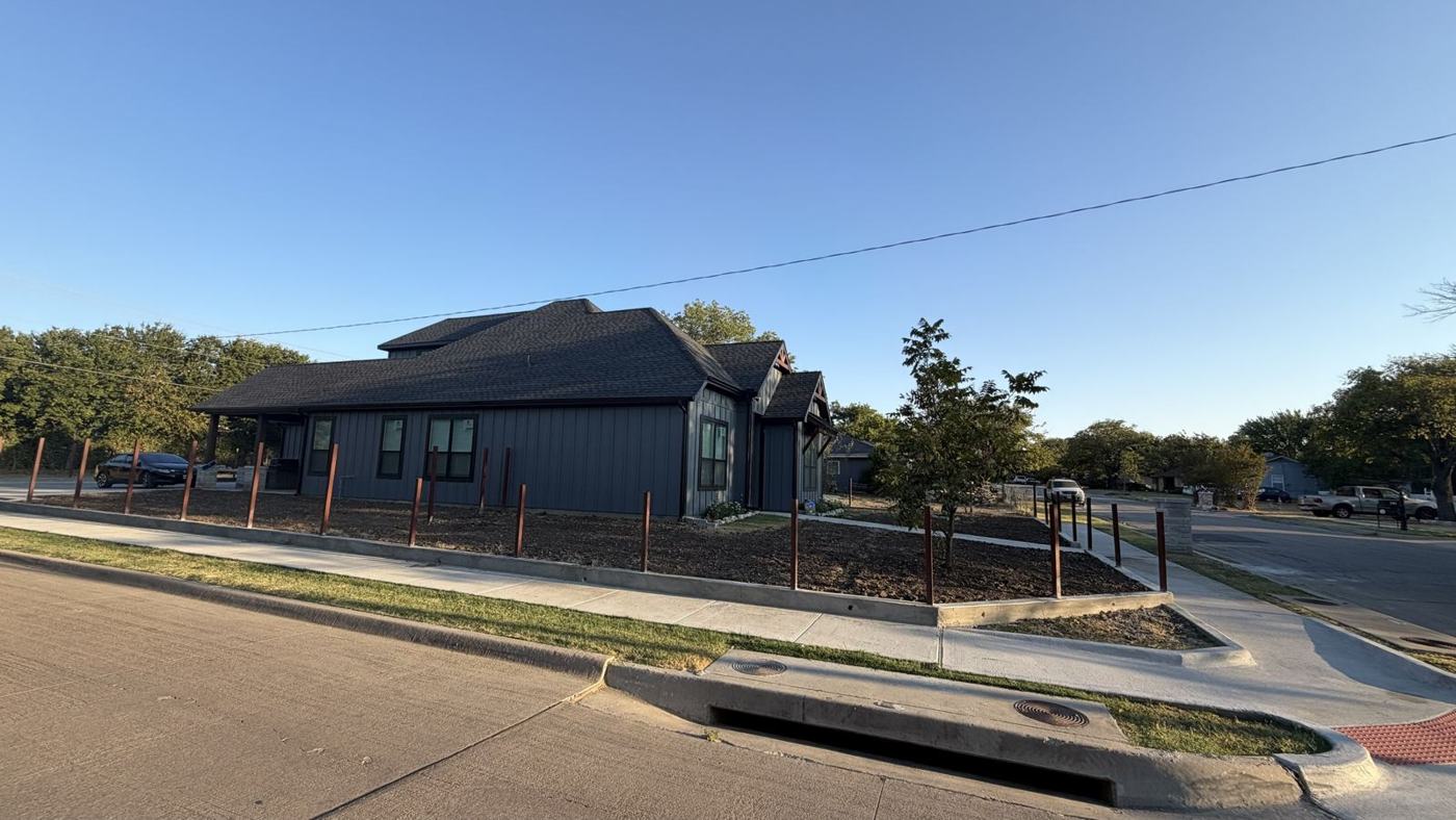 New construction home with board and batten siding